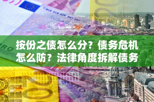 济南按份之债怎么分？债务危机怎么防？法律角度拆解债务分配与风险自保指南