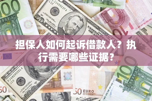 济南担保人如何起诉借款人？执行需要哪些证据？