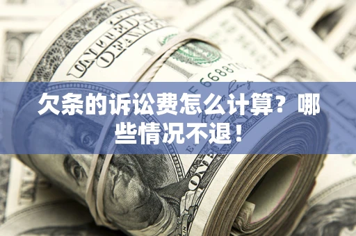 济南欠条的诉讼费怎么计算？哪些情况不退！