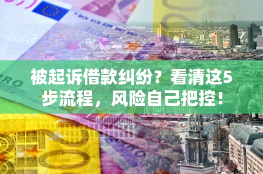 济南被起诉借款纠纷？看清这5步流程，风险自己把控！