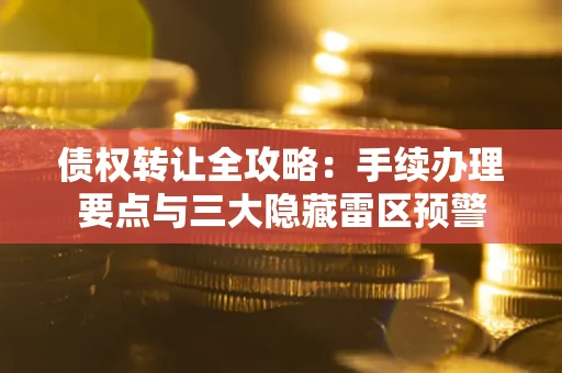 济南债权转让全攻略：手续办理要点与三大隐藏雷区预警
