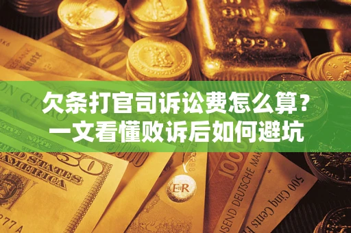 济南欠条打官司诉讼费怎么算？一文看懂败诉后如何避坑