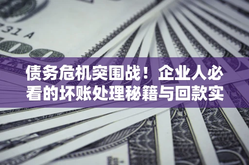 济南债务危机突围战！企业人必看的坏账处理秘籍与回款实战指南